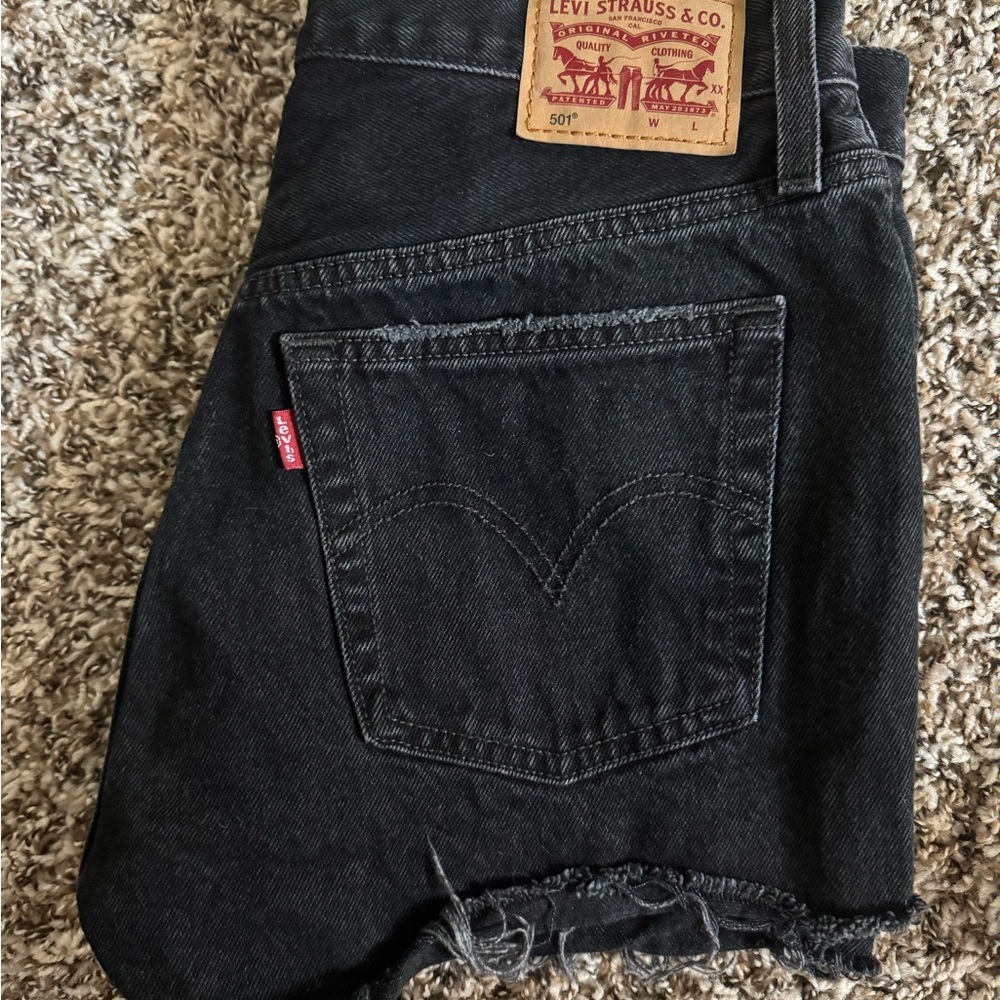 Levi's Black Jean Shorts